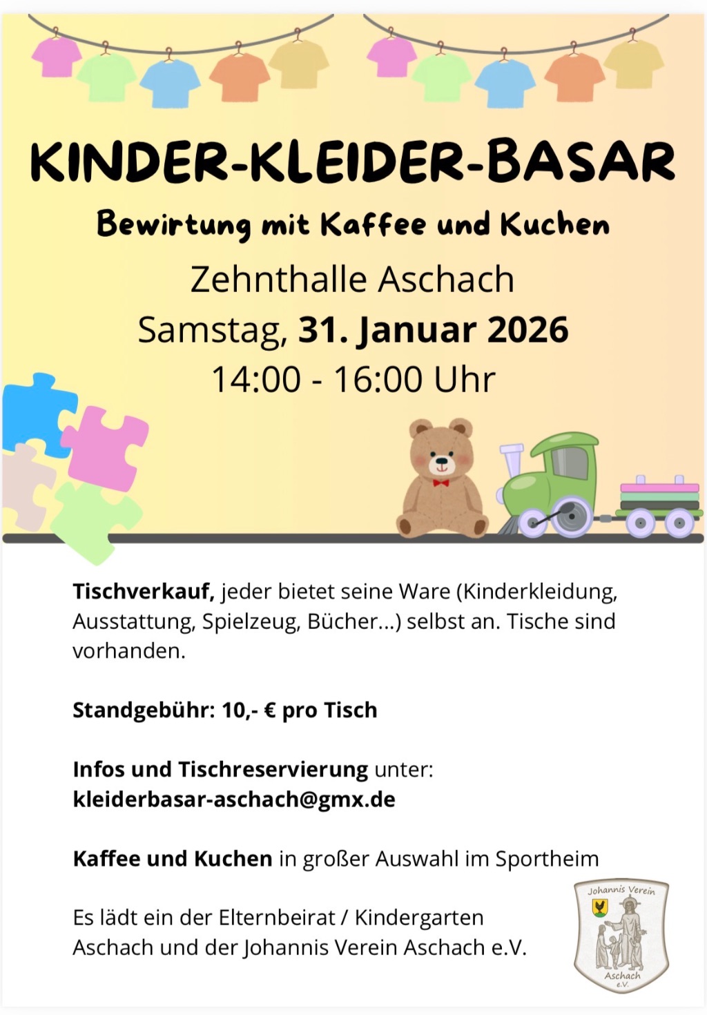 Kleider-/Spielzeug-Basar in Aschach